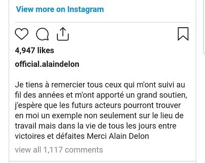 Alain's alleged statement on social networks