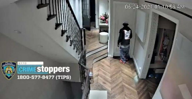 Released CCTV Footage Shows a Burglar Inside a Residence While Owner Sleeps