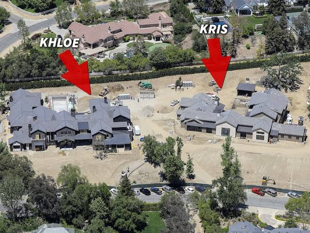 Mom-Daughter Duo: Kris Jenner and Khloe Kardashian&#8217;s Side-to-side Mansions are Under Construction