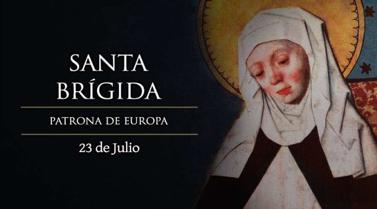 Today is the feast of Saint Bridget, Patron Saint of Europe, model of women, wife and mother.